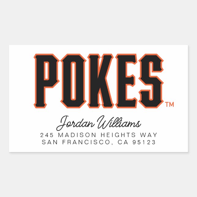 Oklahoma State University | Pokes Rectangular Sticker (Front)