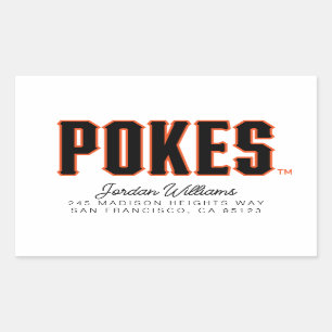 Oklahoma State University Pokes Rectangular Sticker