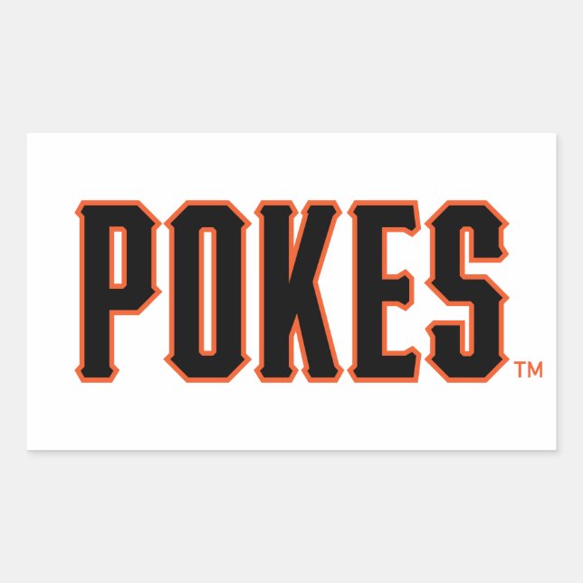 Oklahoma State University | Pokes Rectangular Sticker (Front)
