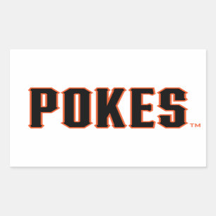 Oklahoma State University   Pokes Rectangular Sticker