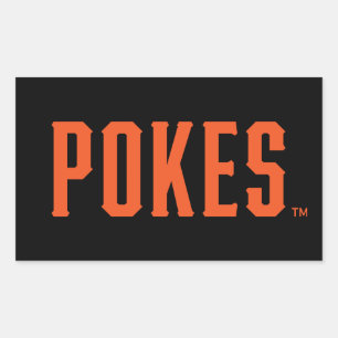 Oklahoma State University   Pokes Rectangular Sticker