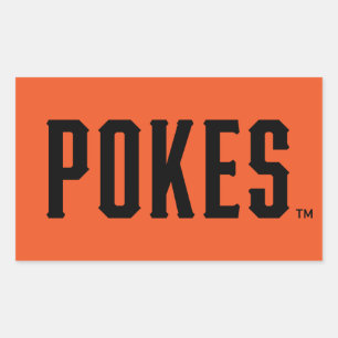Oklahoma State University   Pokes Rectangular Sticker