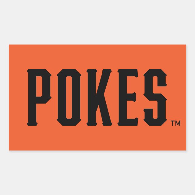 Oklahoma State University | Pokes Rectangular Sticker (Front)