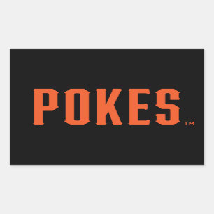 Oklahoma State University Pokes Rectangular Sticker