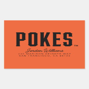 Oklahoma State University Pokes Rectangular Sticker