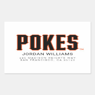 Oklahoma State University Pokes Rectangular Sticker