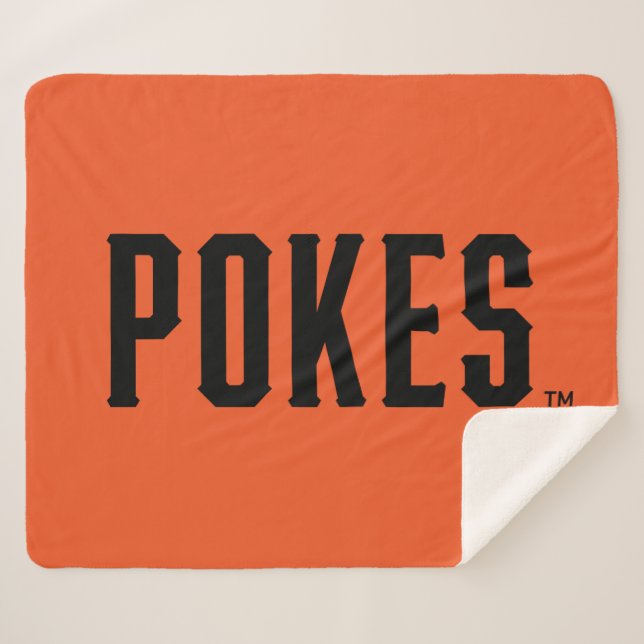 Oklahoma State University | Pokes Sherpa Blanket (Front (Horizontal))