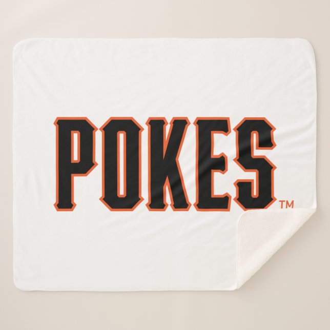 Oklahoma State University | Pokes Sherpa Blanket (Front (Horizontal))