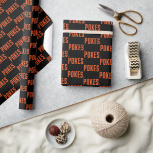Oklahoma State University Pokes Wrapping Paper