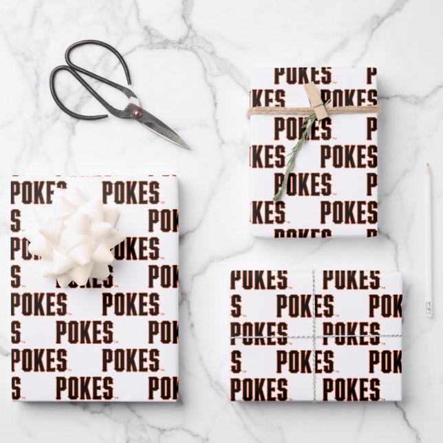 Oklahoma State University | Pokes Wrapping Paper Sheets (Front)