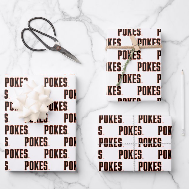 Oklahoma State University | Pokes Wrapping Paper Sheets (Front)