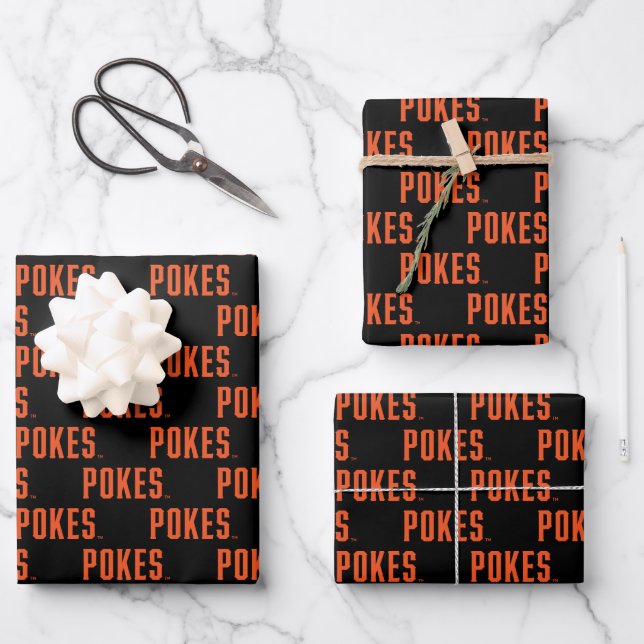 Oklahoma State University | Pokes Wrapping Paper Sheets (Front)