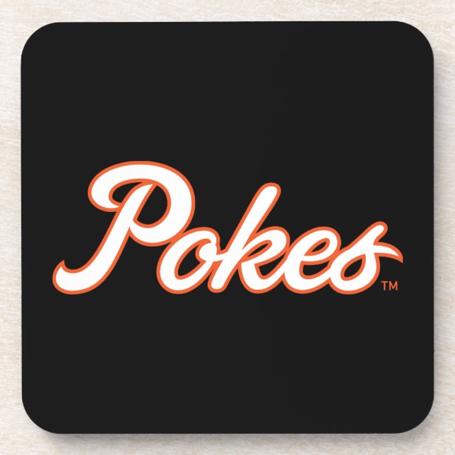 Oklahoma State University | Script Pokes Beverage Coaster (Front)