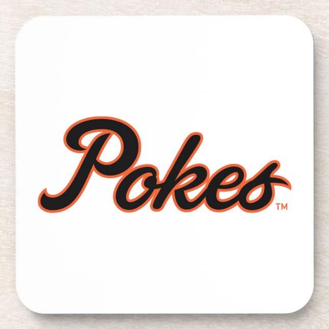 Oklahoma State University | Script Pokes Beverage Coaster (Front)