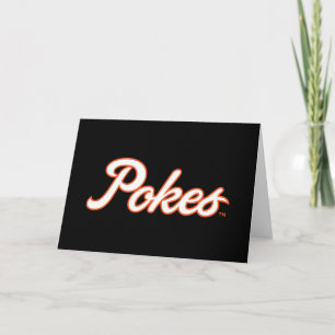 Oklahoma State University Script Pokes Card