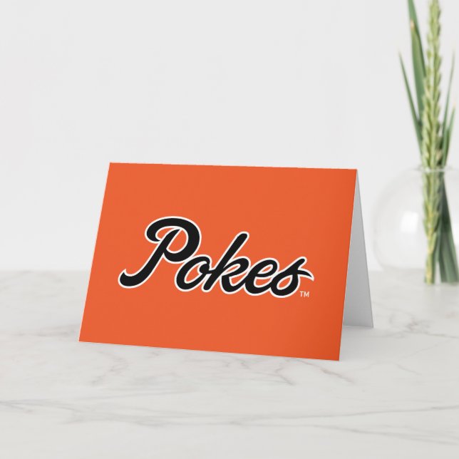 Oklahoma State University | Script Pokes Card (Front)