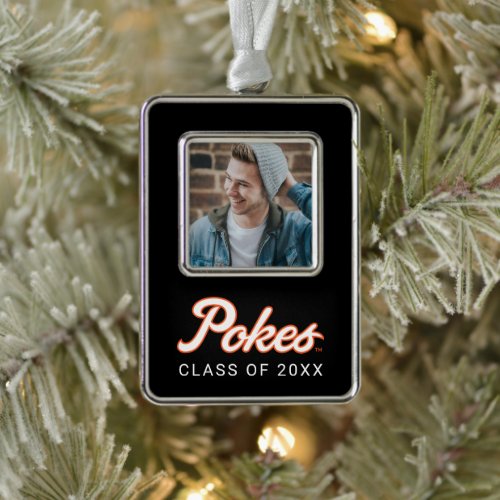 Oklahoma State University  Script Pokes Christmas Ornament