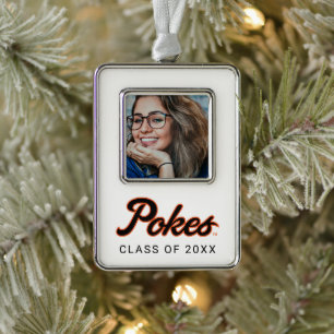 Oklahoma State University   Script Pokes Christmas Ornament