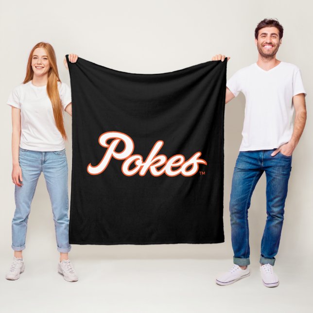 Oklahoma State University | Script Pokes Fleece Blanket (In Situ)