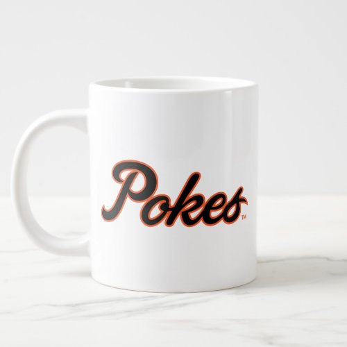 Oklahoma State University  Script Pokes Giant Coffee Mug