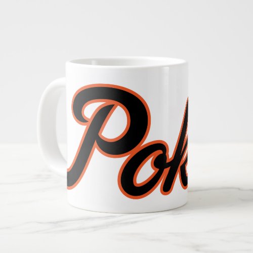 Oklahoma State University  Script Pokes Giant Coffee Mug