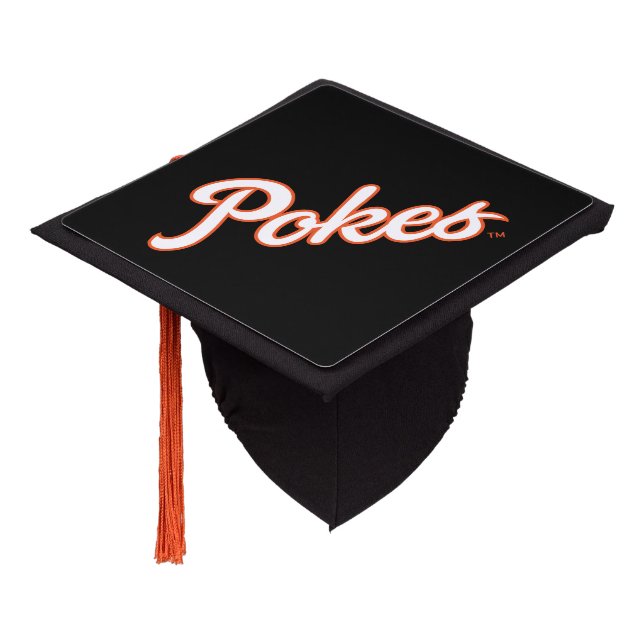 Oklahoma State University | Script Pokes Graduation Cap Topper (Angled)