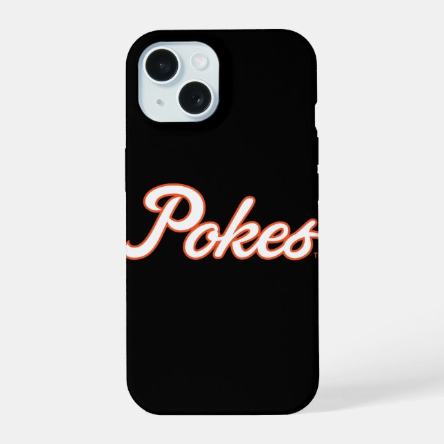 Oklahoma State University | Script Pokes iPhone 15 Case (Back)