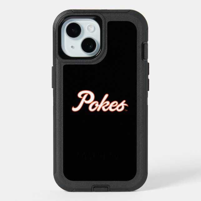 Oklahoma State University | Script Pokes iPhone 15 Case (Back)