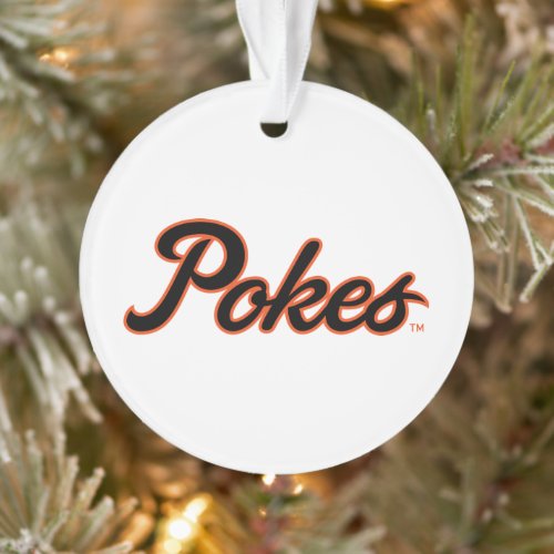 Oklahoma State University  Script Pokes Ornament