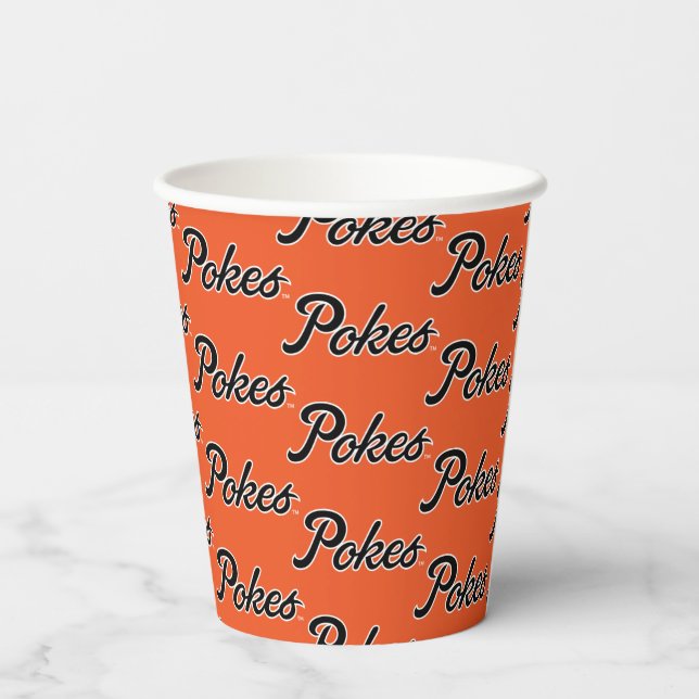 Oklahoma State University | Script Pokes Paper Cups (Back)
