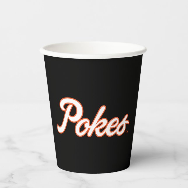 Oklahoma State University | Script Pokes Paper Cups (Front)
