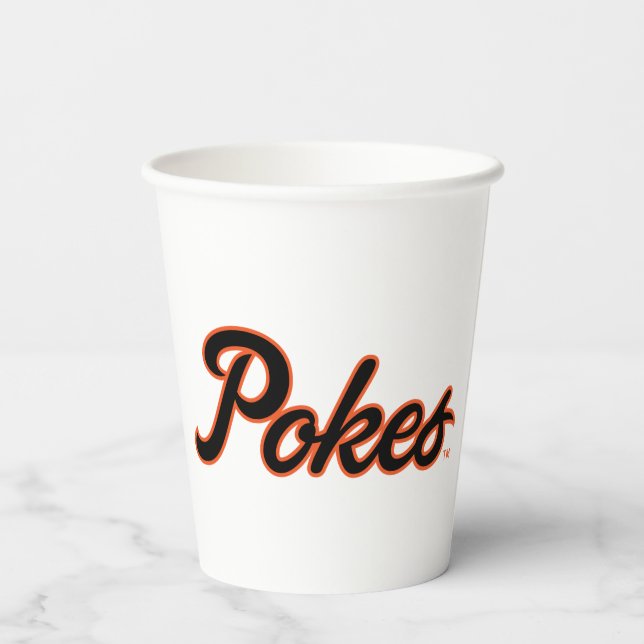 Oklahoma State University | Script Pokes Paper Cups (Back)