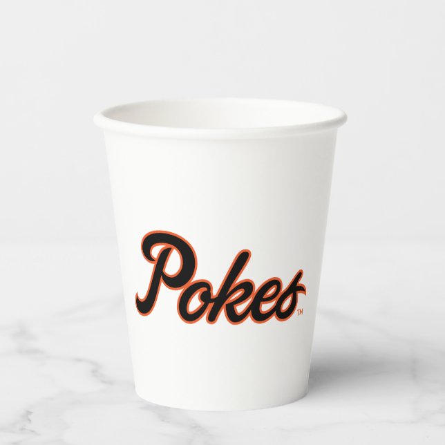 Oklahoma State University | Script Pokes Paper Cups (Front)