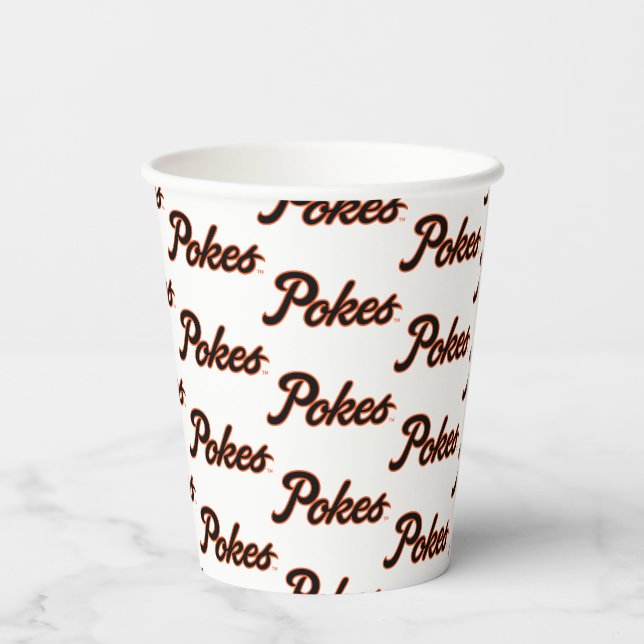 Oklahoma State University | Script Pokes Paper Cups (Back)