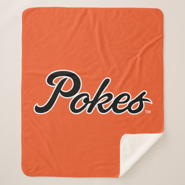 Oklahoma State University | Script Pokes Sherpa Blanket (Front)