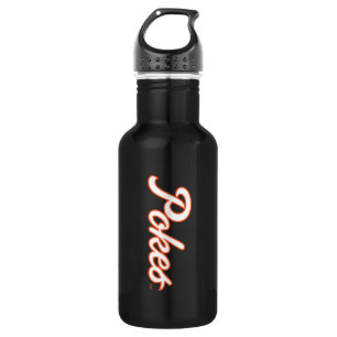 Oklahoma State University   Script Pokes Stainless Steel Water Bottle