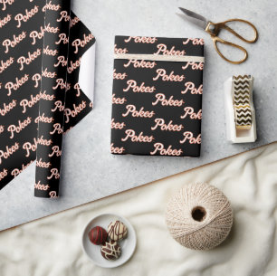 Oklahoma State University Script Pokes Wrapping Paper