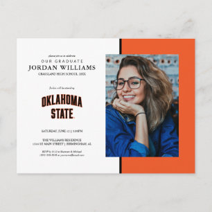 Oklahoma State   Wordmark Announcement Postcard