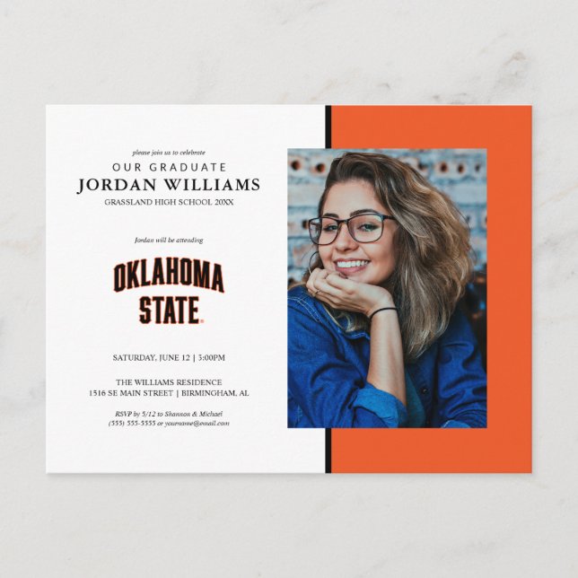 Oklahoma State | Wordmark Announcement Postcard (Front)