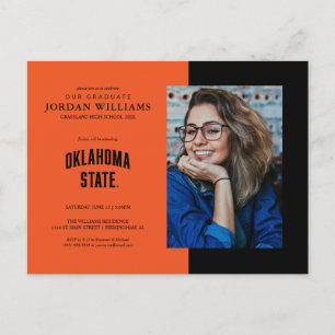 Oklahoma State   Wordmark Announcement Postcard