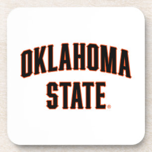 Oklahoma State Wordmark Beverage Coaster