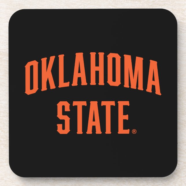 Oklahoma State | Wordmark Beverage Coaster (Front)
