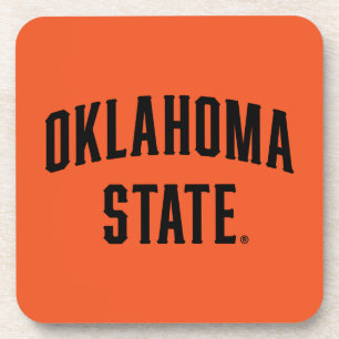Oklahoma State Wordmark Beverage Coaster