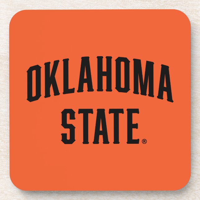 Oklahoma State | Wordmark Beverage Coaster (Front)