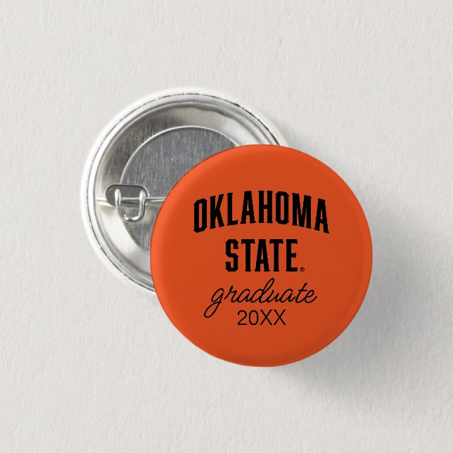 Oklahoma State | Wordmark Button (Front & Back)