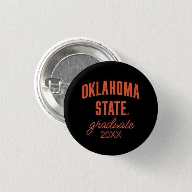 Oklahoma State | Wordmark Button (Front & Back)