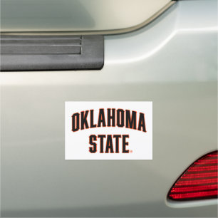 Oklahoma State Wordmark Car Magnet