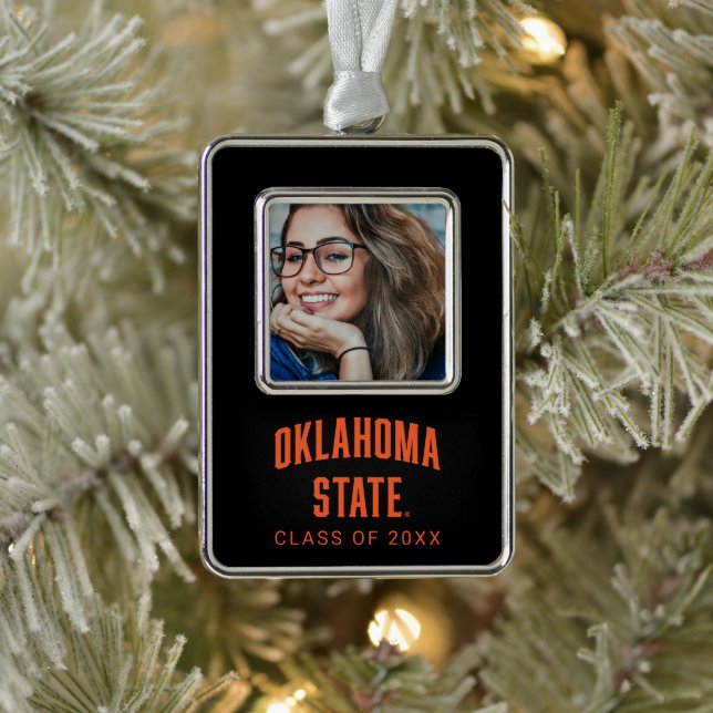 Oklahoma State | Wordmark Christmas Ornament (Tree)