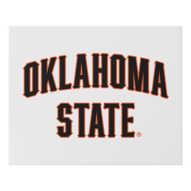 Oklahoma State | Wordmark Faux Canvas Print (Front)