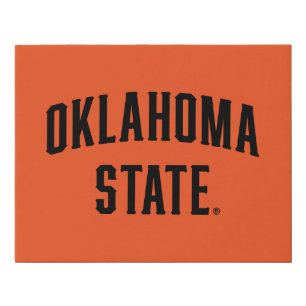 Oklahoma State Wordmark Faux Canvas Print